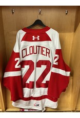 Justin Cloutier game worn white 25/26 #22