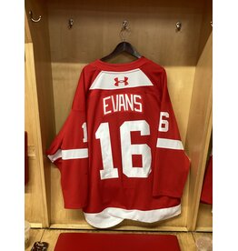 Spencer Evans Game Worn Red 25/26 #16