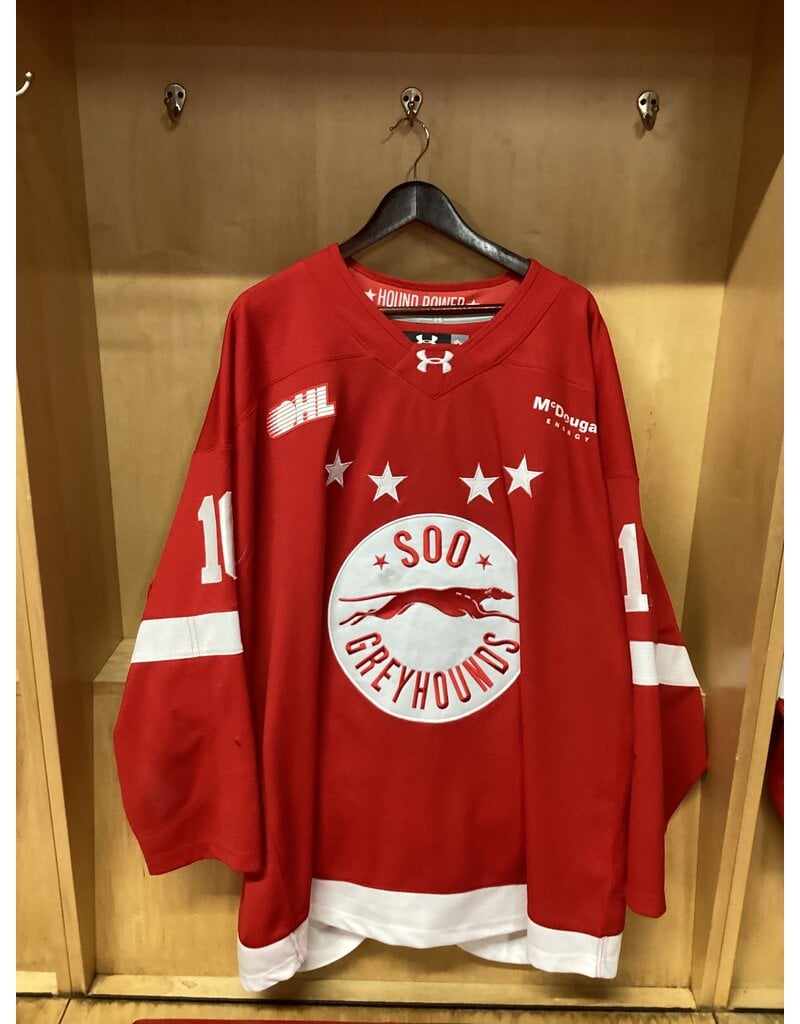 Spencer Evans Game Worn Red 25/26 #16