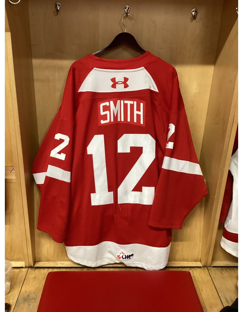 Brady R. Smith Game Worn Red 25/26 #12