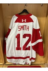 Brady R Smith Game Worn white 25/26 #12
