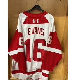 Spencer Evan’s Game Worn White 25/26 #16