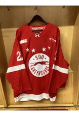 Justin Cloutier Game Worn Red 25/26 #22