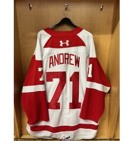 Carson Andrew Game Worn White 25/26 #71