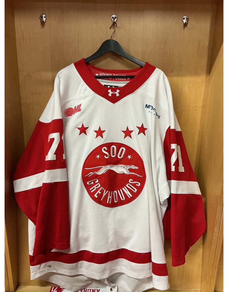 Carson Andrew Game Worn White 25/26 #71