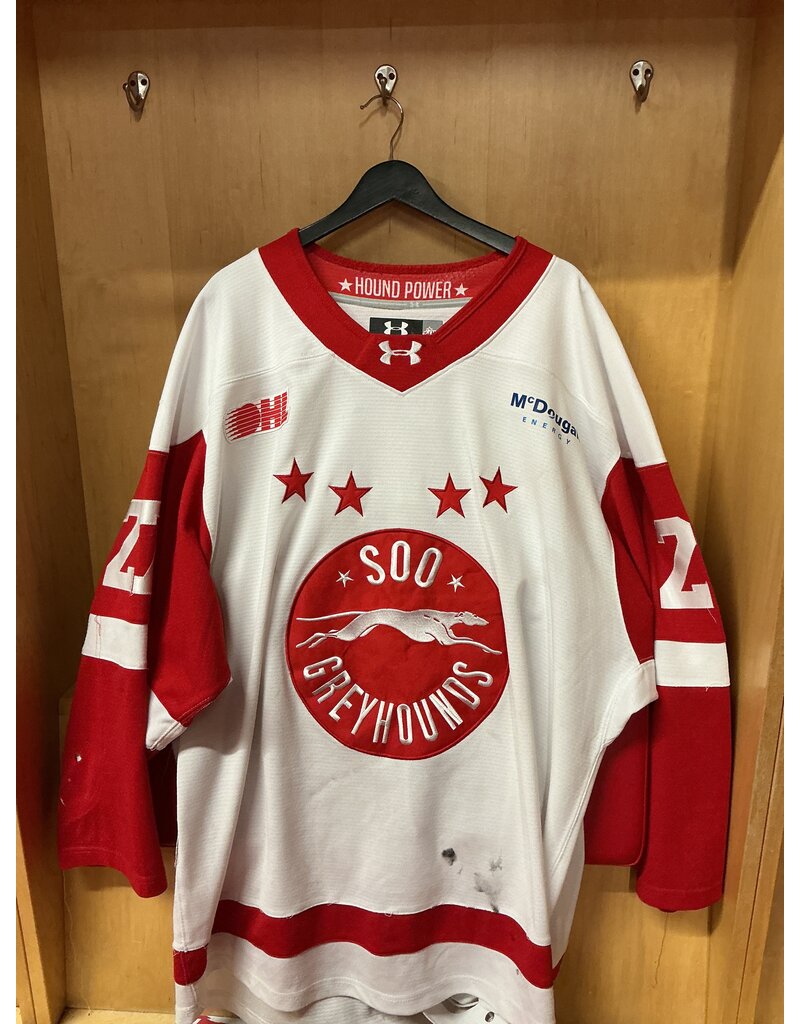 Jordan Charron Game Worn White 25/26 #27