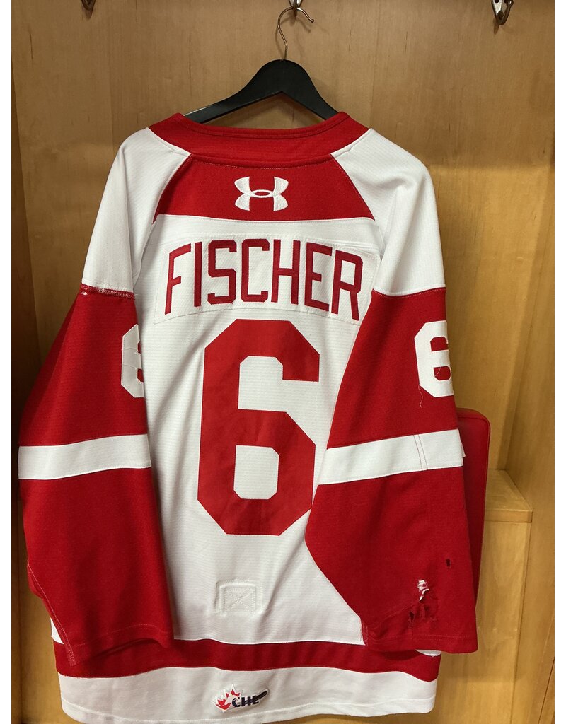 Lukas Fisher Game Worn White 25/26 #6