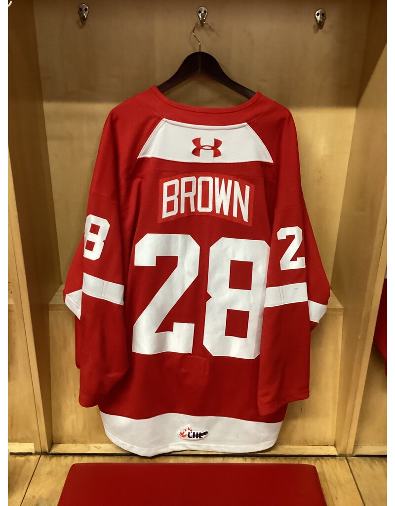 Christopher Brown Game Worn Red 25/26 #28