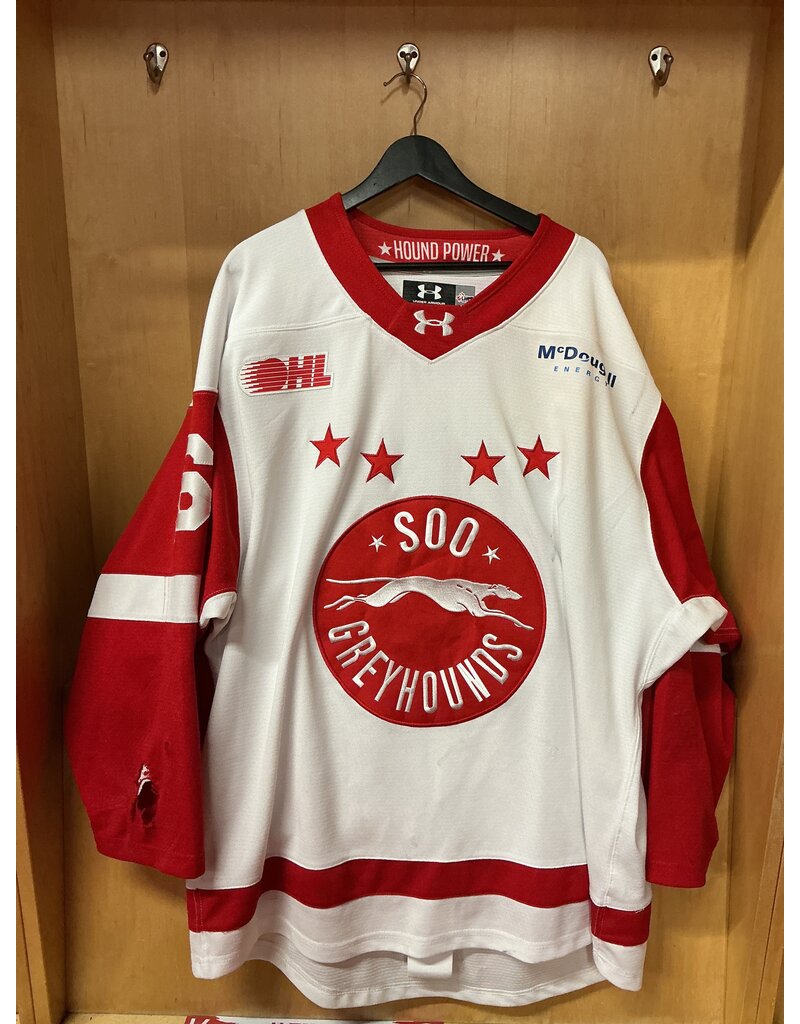 Lukas Fisher Game Worn White 25/26 #6