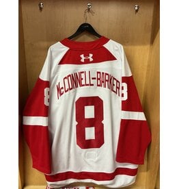 Bryce McConnell-Barker game Worn White 25/26 #8