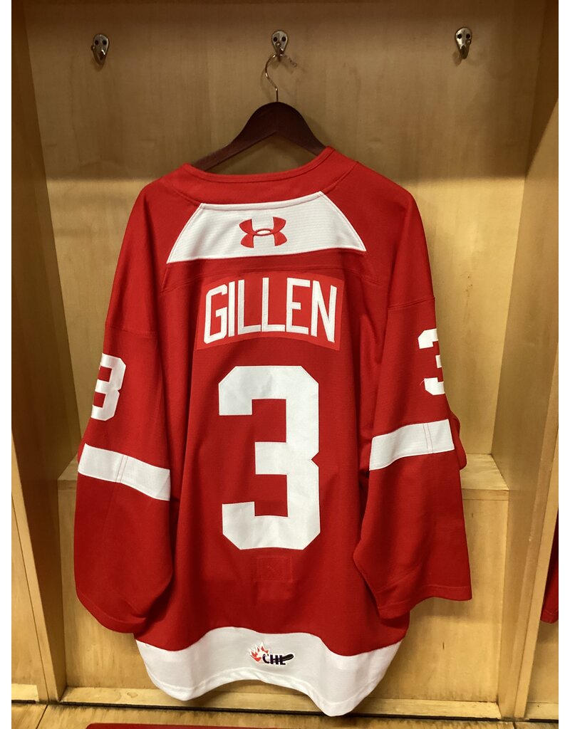 Keegan Gillen Game Worn Red 25/26 #3