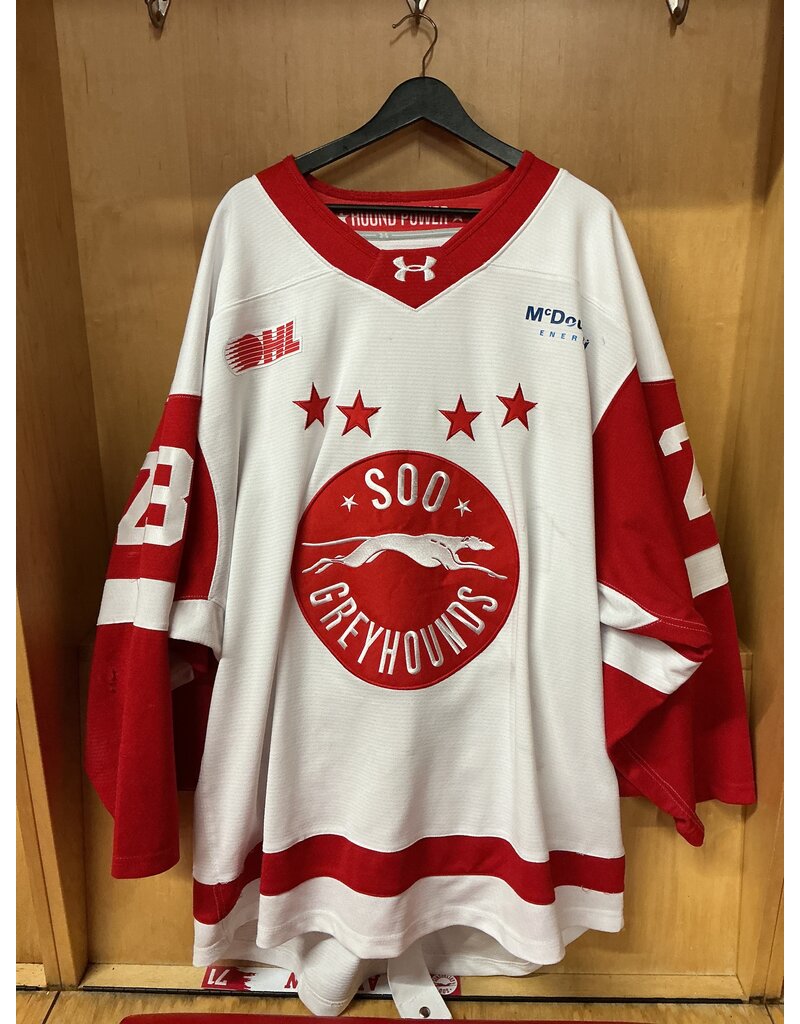 Harris Pangretitsch Game Worn White 25/26 #23