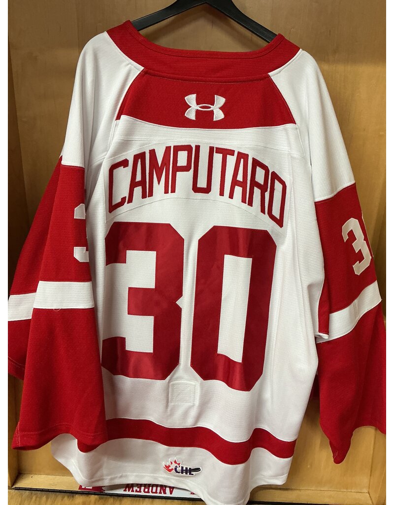 William Camputaro Game Worn White 25/26 #30