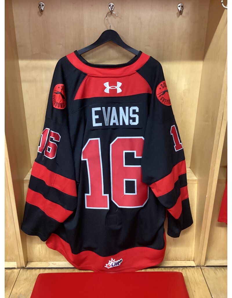 Spencer Evans Game Worn 3rd 25/26 #16