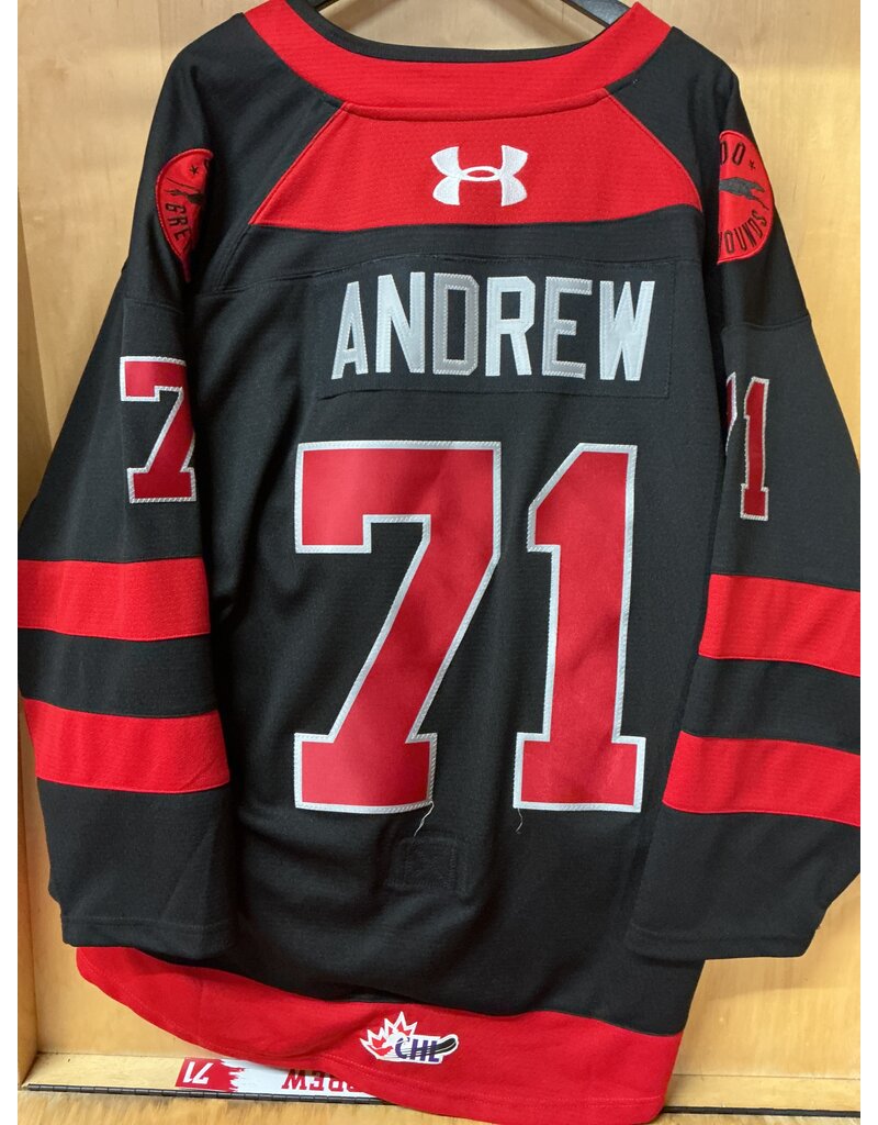 Carson Andrew game Worn 3rd 25/26 #71