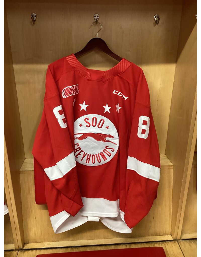 Bryce McConnell-Barker Game Worn Red 24/25 #8