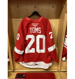 Connor Toms Game Worn Red 23/24 #20