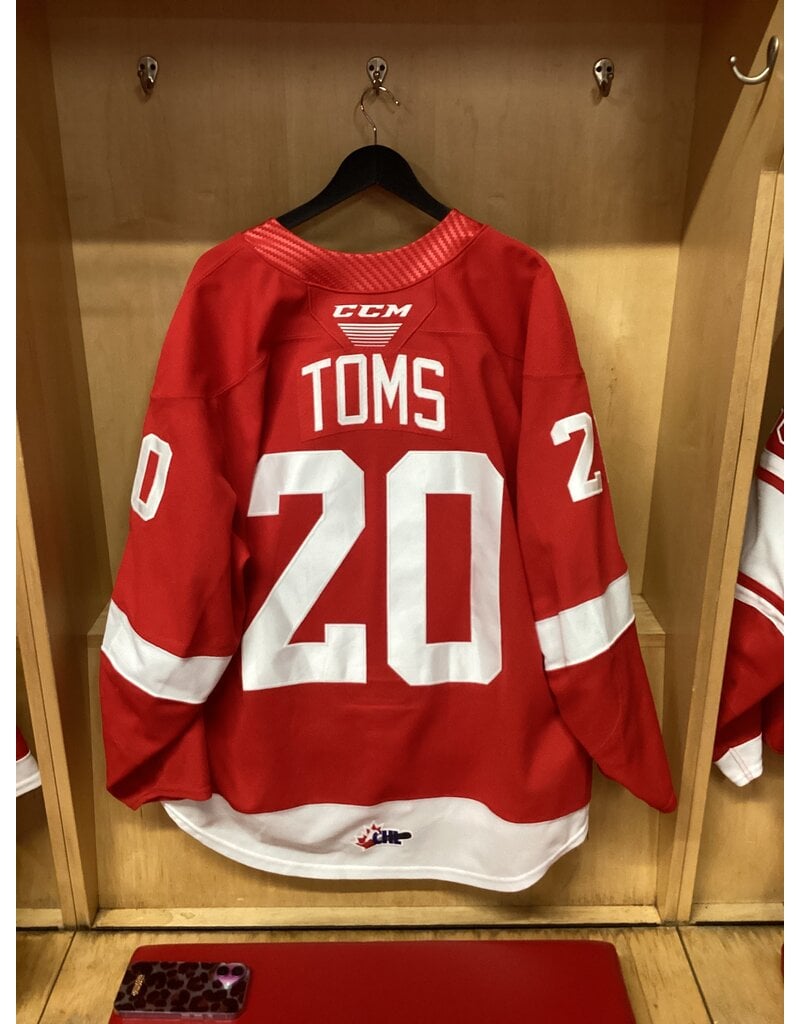 Connor Toms Game Worn Red 23/24 #20