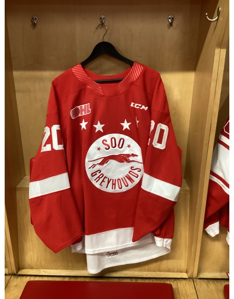 Connor Toms Game Worn Red 23/24 #20