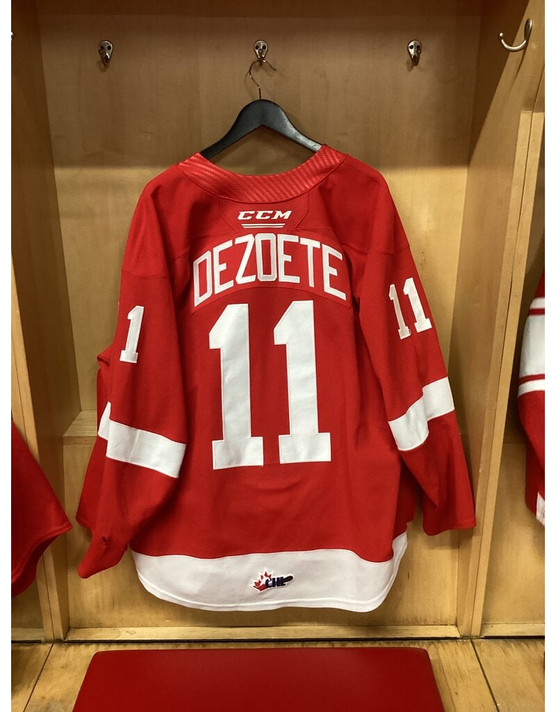 Justin Dezoete Game Worn Red 23/24 #11