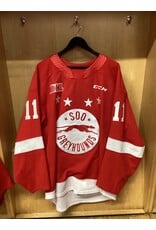 Justin Dezoete Game Worn Red 23/24 #11