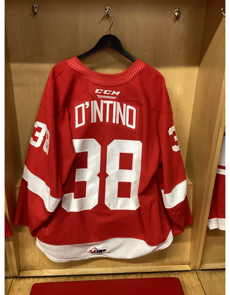 Jordan D`Intino Game Worn Red 23/24 #38
