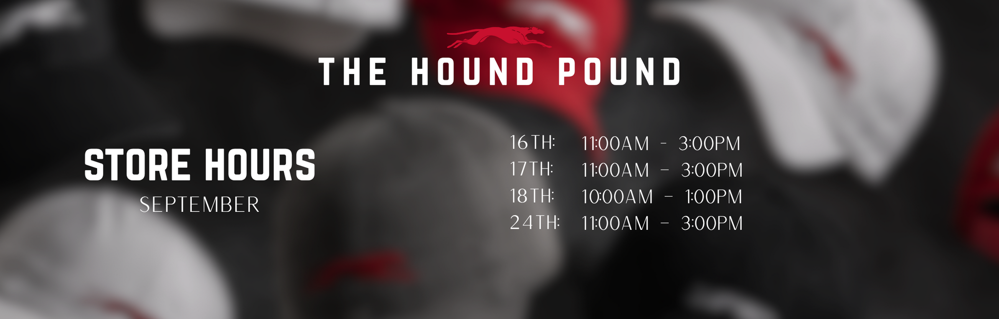 Store Hours- Sept