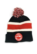 Youth Striped Pom Knit