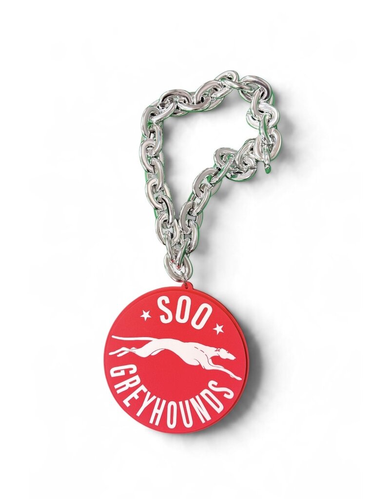 Oversized Hounds Fan Chain Necklace