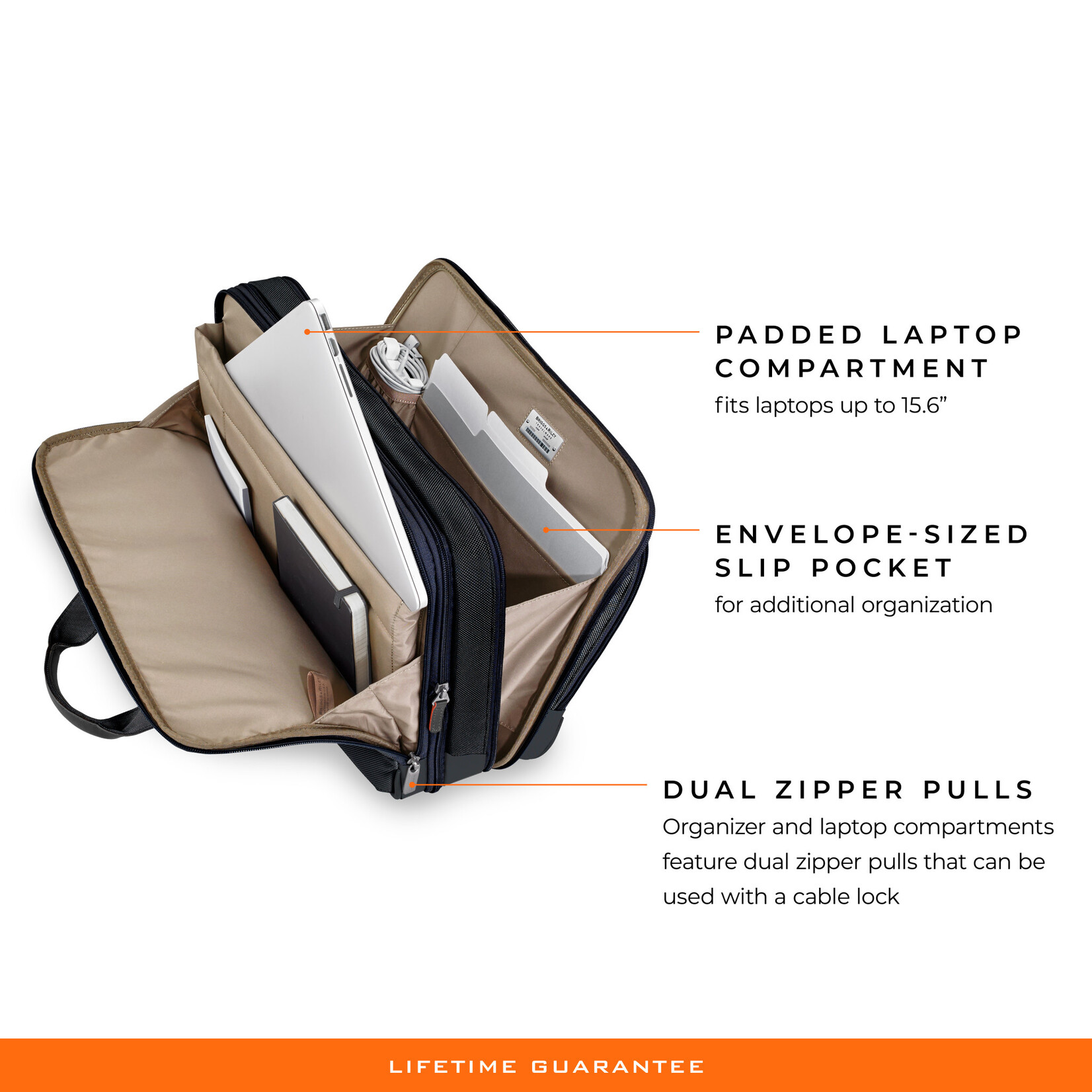 BRIGGS & RILEY @WORK MEDIUM EXPANDABLE BRIEFCASE
