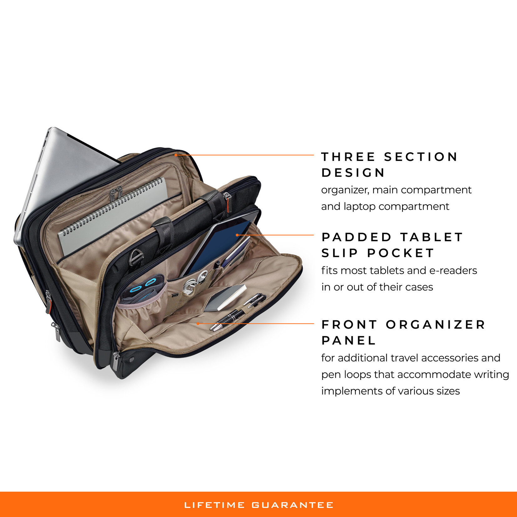 BRIGGS & RILEY @WORK MEDIUM EXPANDABLE BRIEFCASE