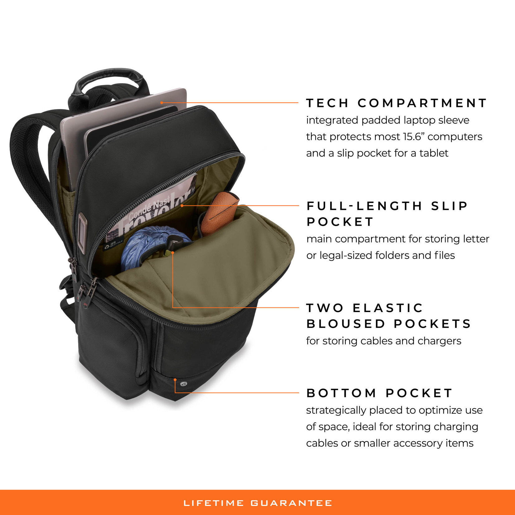 BRIGGS & RILEY HTA MEDIUM MULTI-POCKET BACKPACK