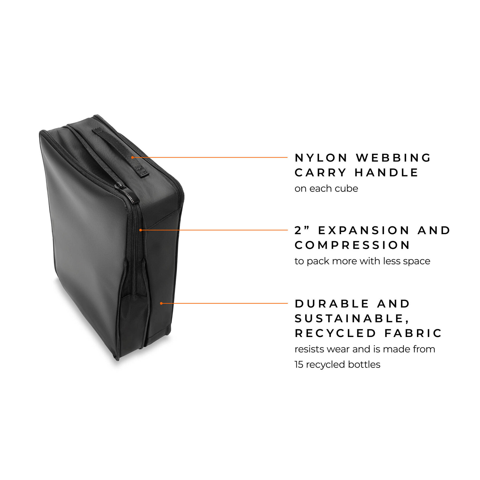 BRIGGS & RILEY CHECKED-IN EXPANDING PACKING CUBES