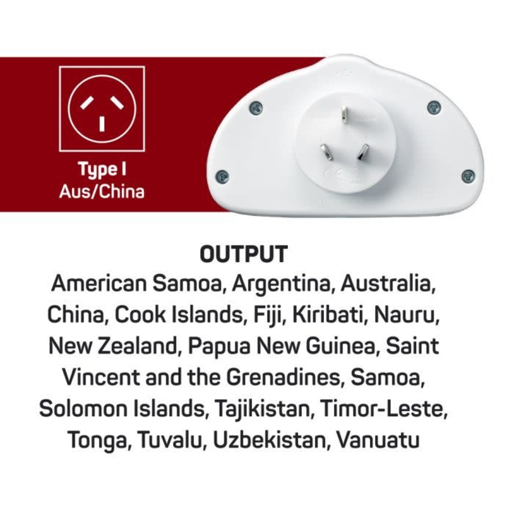 WORLD TO AUSTRALIA/CHINA ADAPTOR