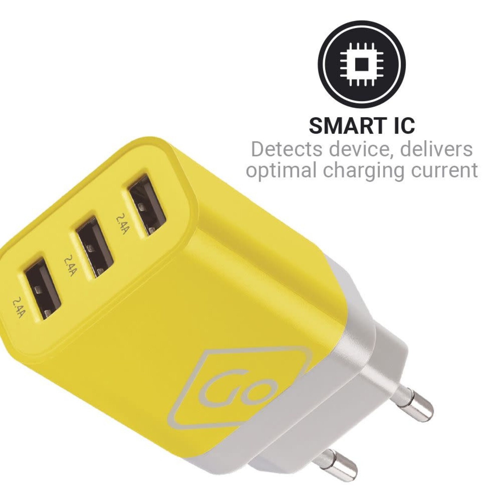 GO TRAVEL WORLDWIDE 3-PORT USB-A CHARGER