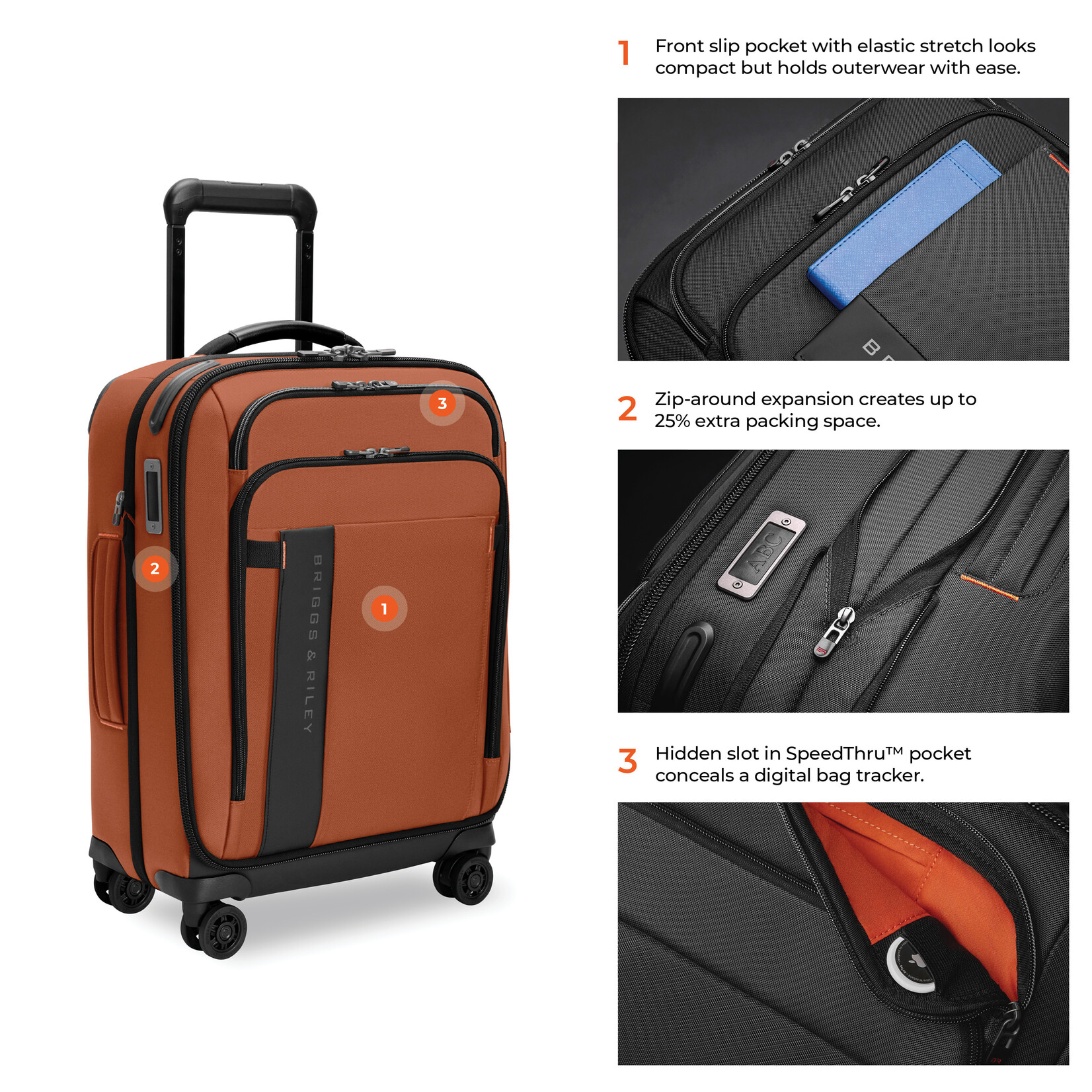 BRIGGS & RILEY ZDX- GLOBAL CARRY-ON EXP SPINNER