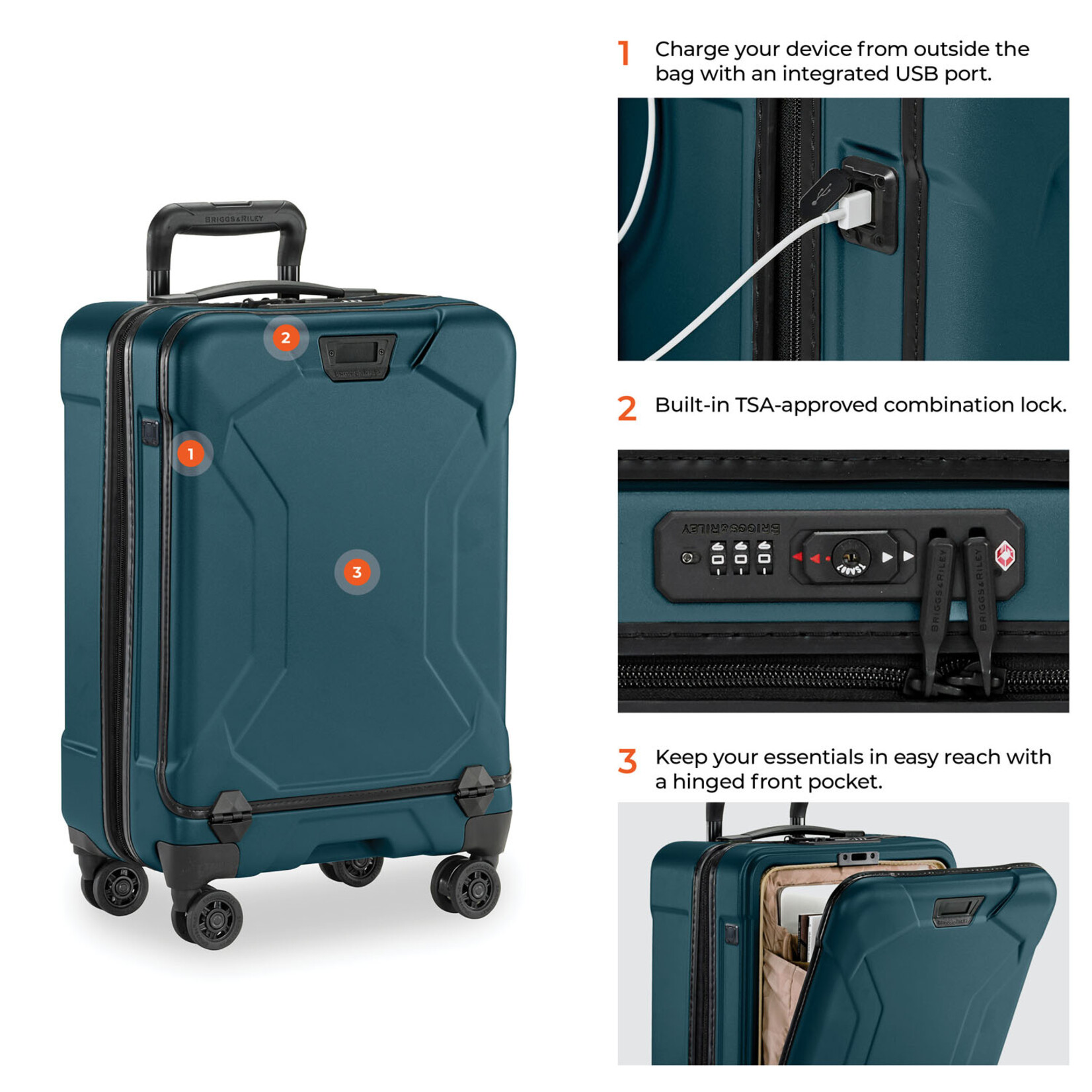 BRIGGS & RILEY TORQ. DOMESTIC CARRY-ON SPINNER