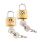 SAMSONITE CANADA TRAVEL SENTRY BRASS KEY LOCK - 2 PACK