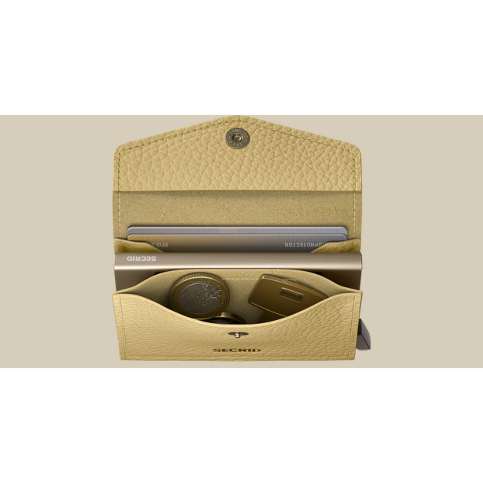 SECRID ENVELOPE WALLET PEBBLE