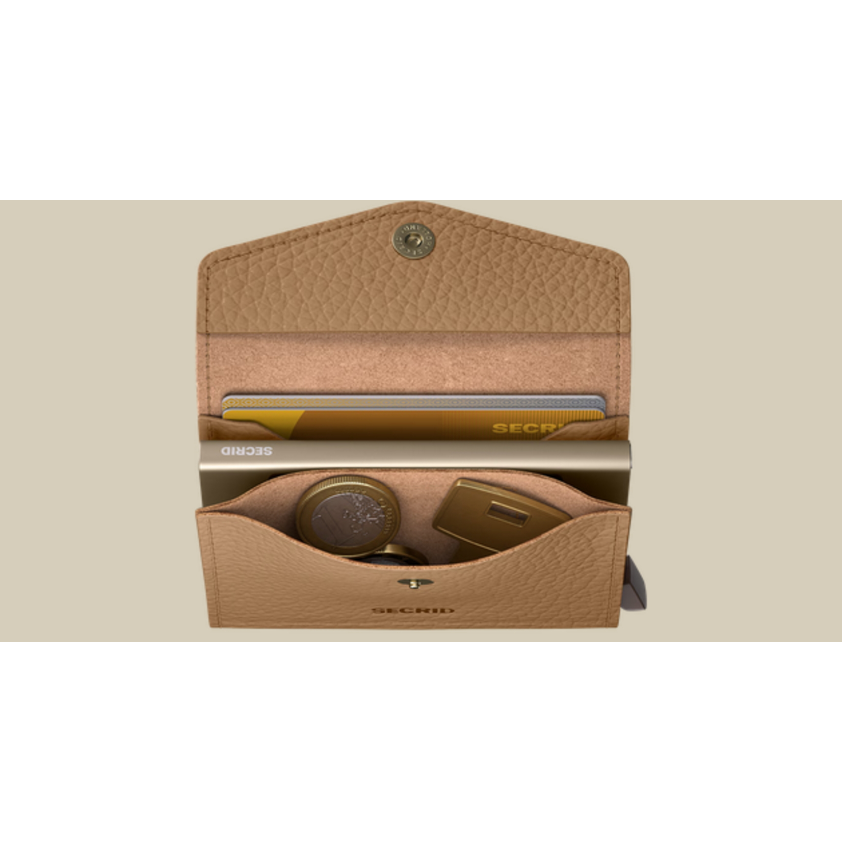 SECRID ENVELOPE WALLET PEBBLE