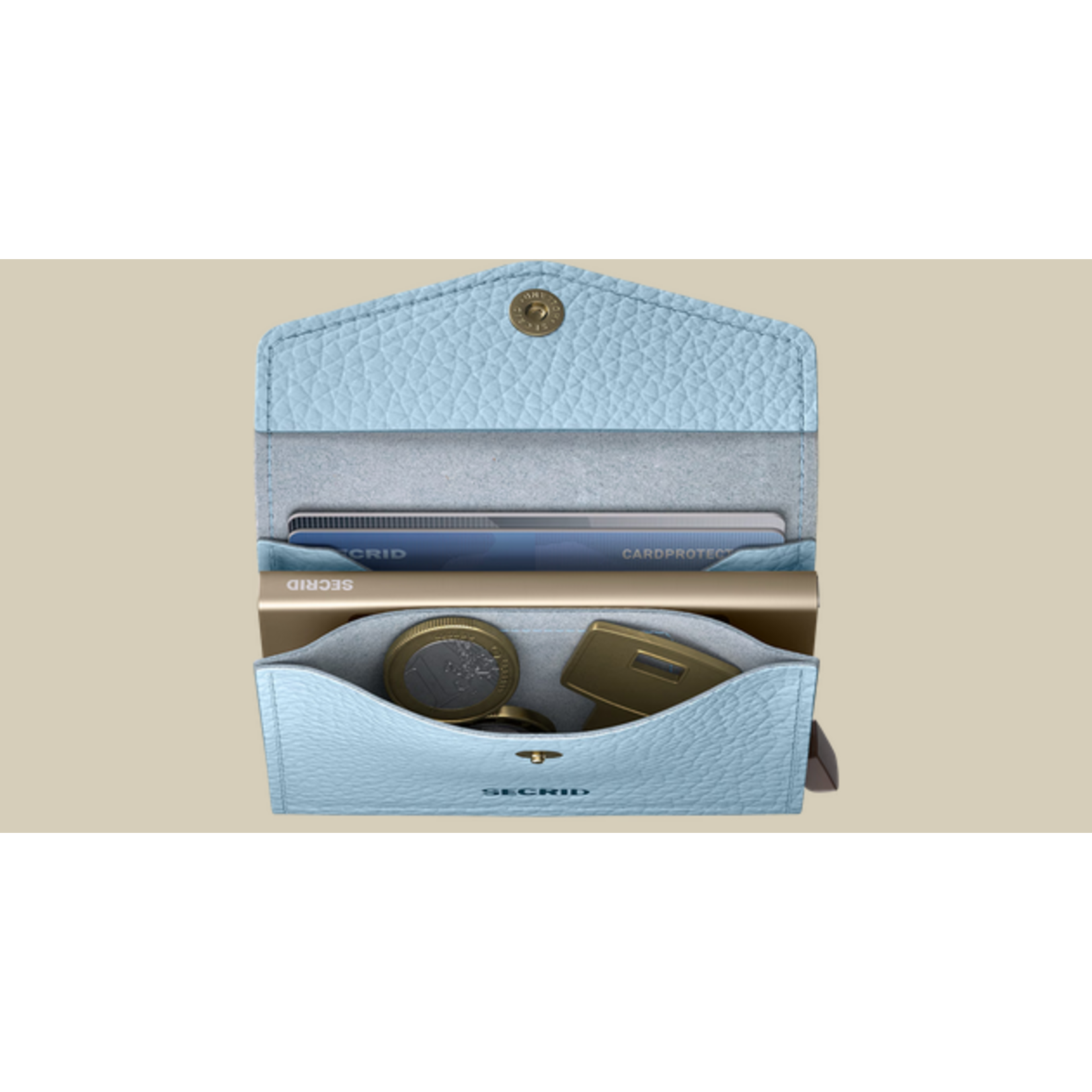 SECRID ENVELOPE WALLET PEBBLE