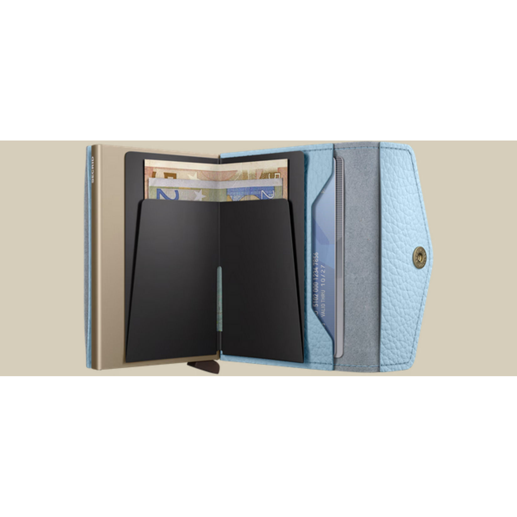 SECRID ENVELOPE WALLET PEBBLE