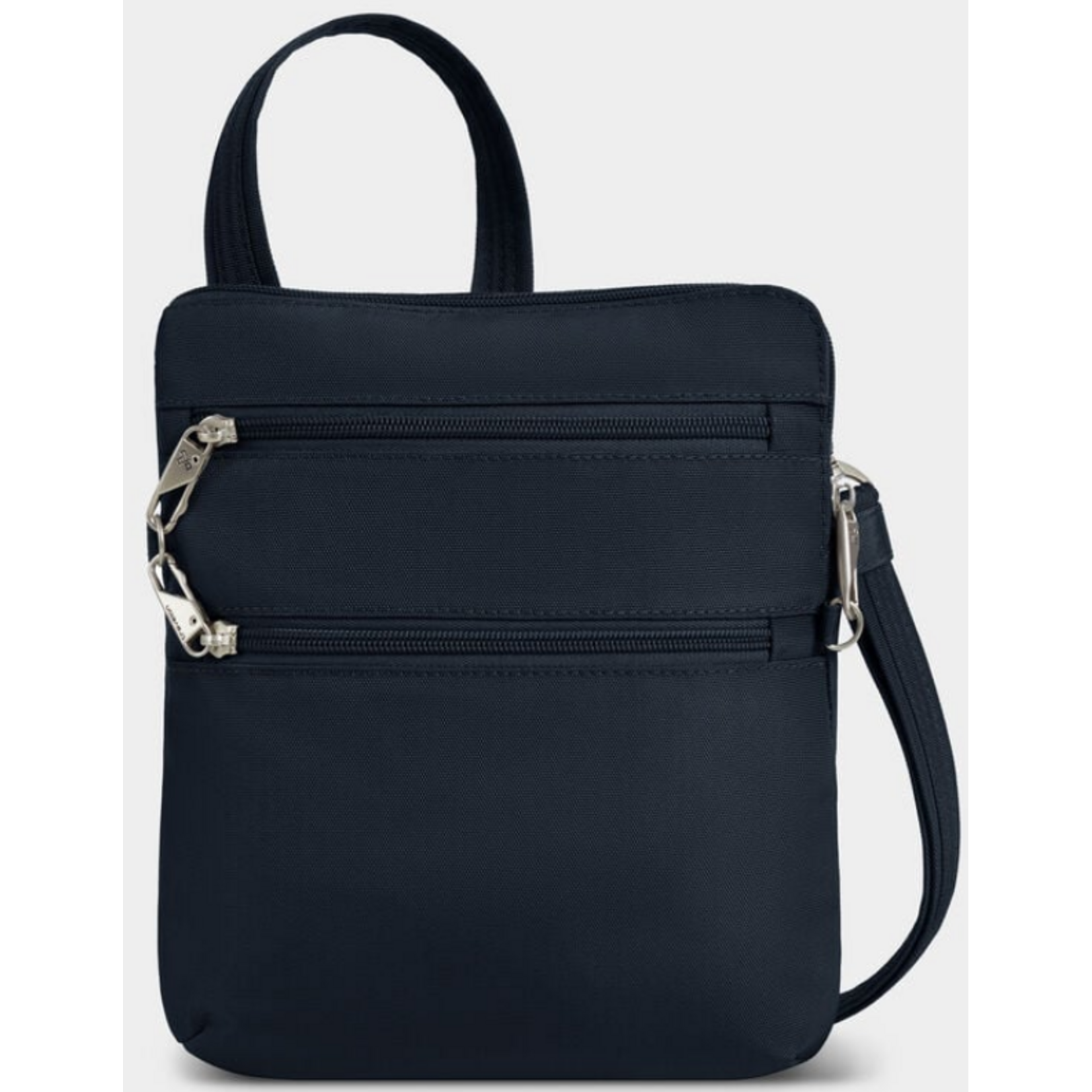 TRAVELON AT CLASSIC SLIM DOUBLE ZIP CROSSBODY