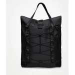 RAINS TRAIL ROLLTOP TOTE BAG  W3 Black