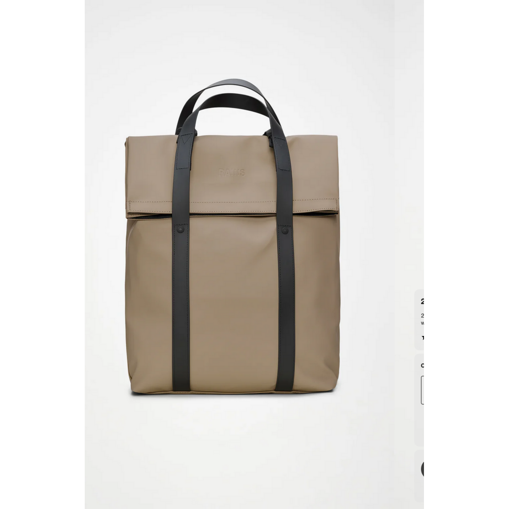 RAINS 2 WAY TOTE BACKPACK