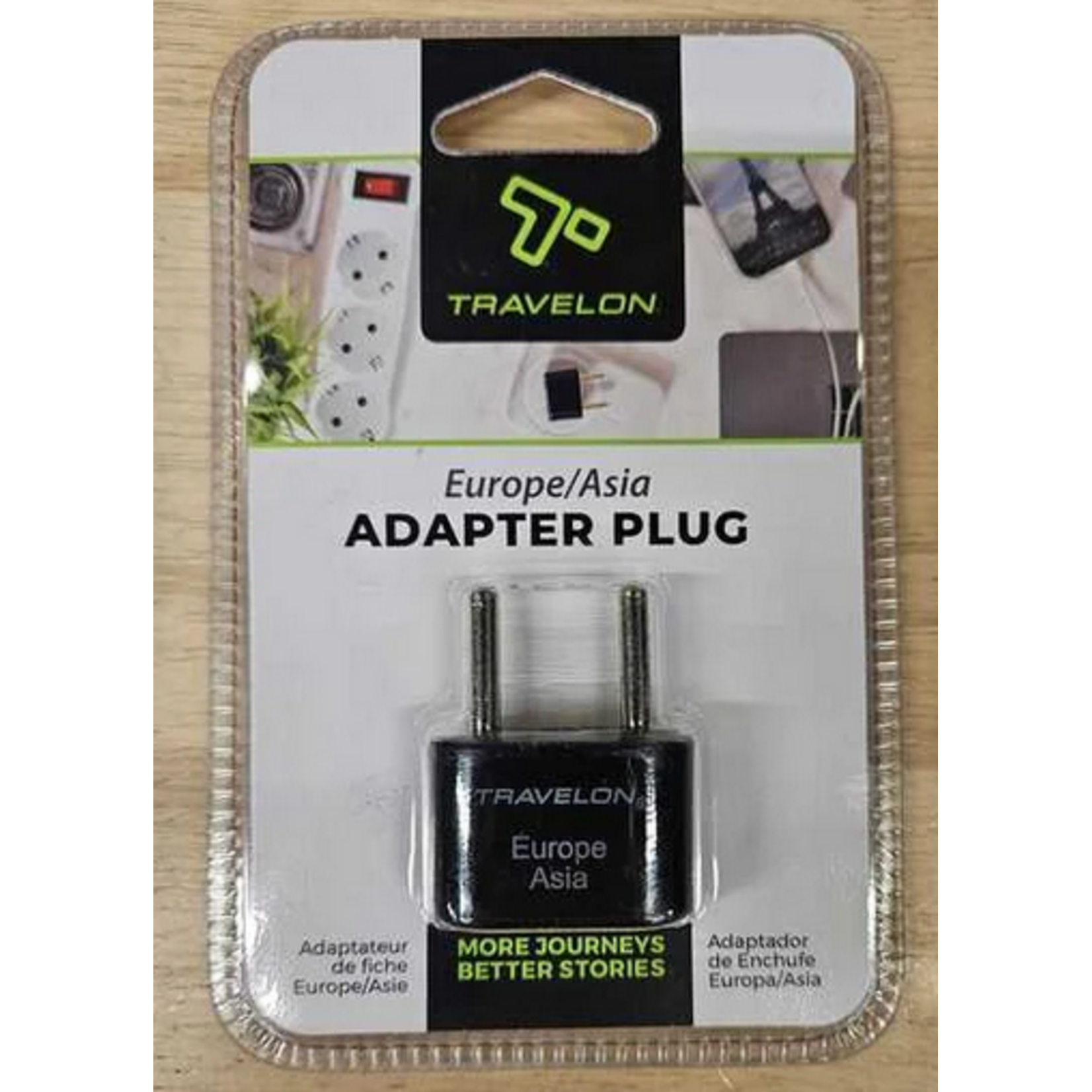 TRAVELON EUROPE/ ASIA PLUG BLACK