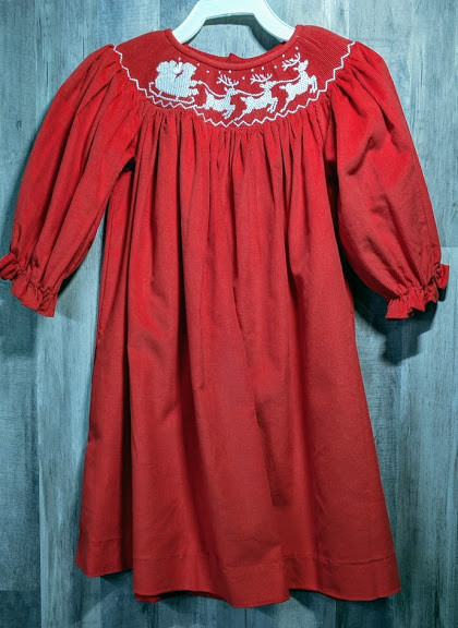 Mom & Me Clothing Smocked Christmas Dresses