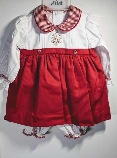 Will' Beth Baby Girl 2 pc Christmas Outfit