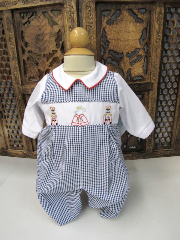 Will' Beth Baby Boy Christmas Romper