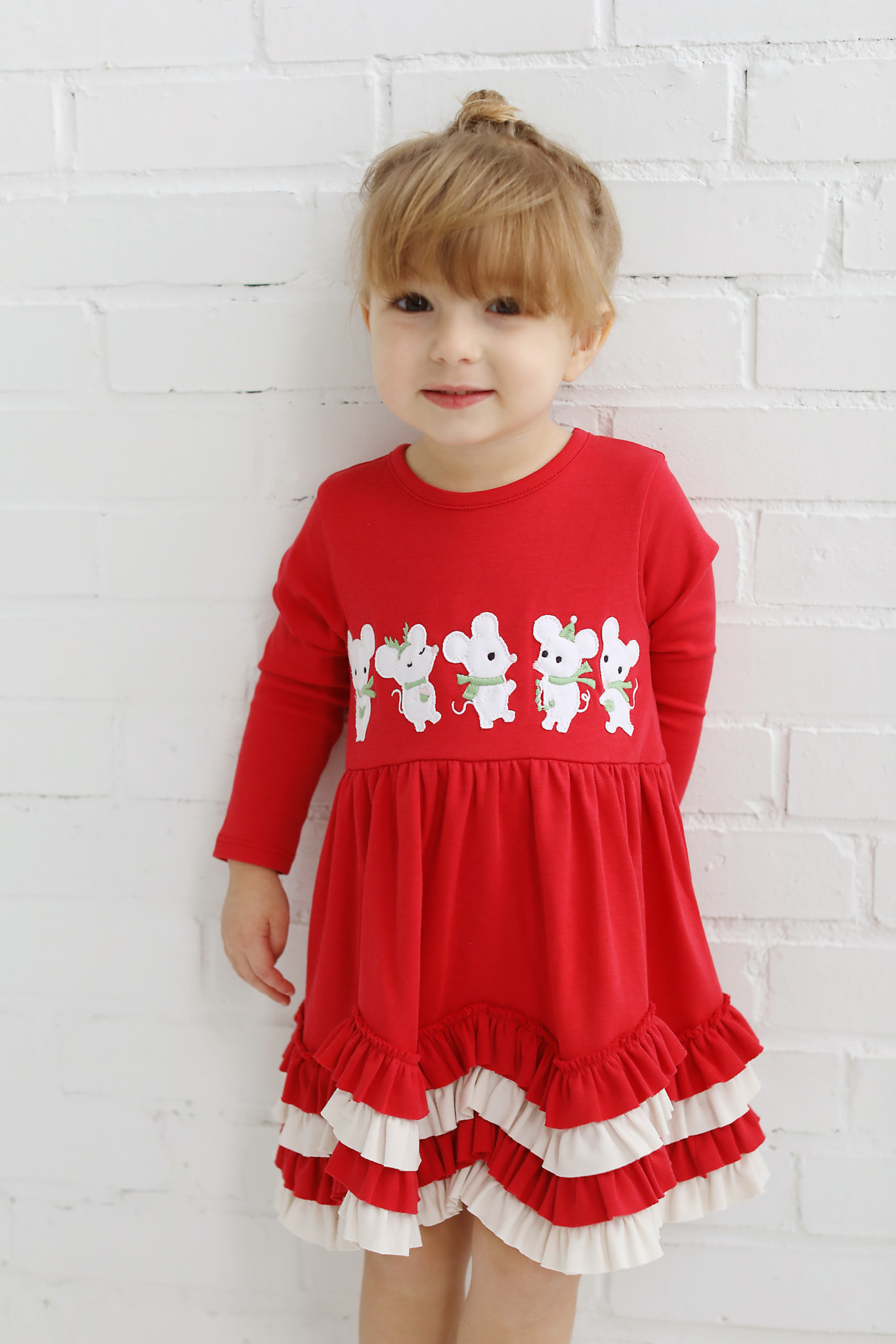Lemon Loves Lime Christmas Long Sleeve Dress